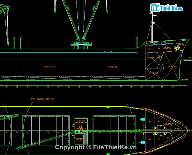 tầu thủy,tầu 3800 tấn,cad tầu thủy